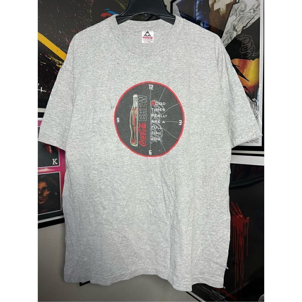 Vintage 90s Coca-Cola Crew Good Times Full Time Tee